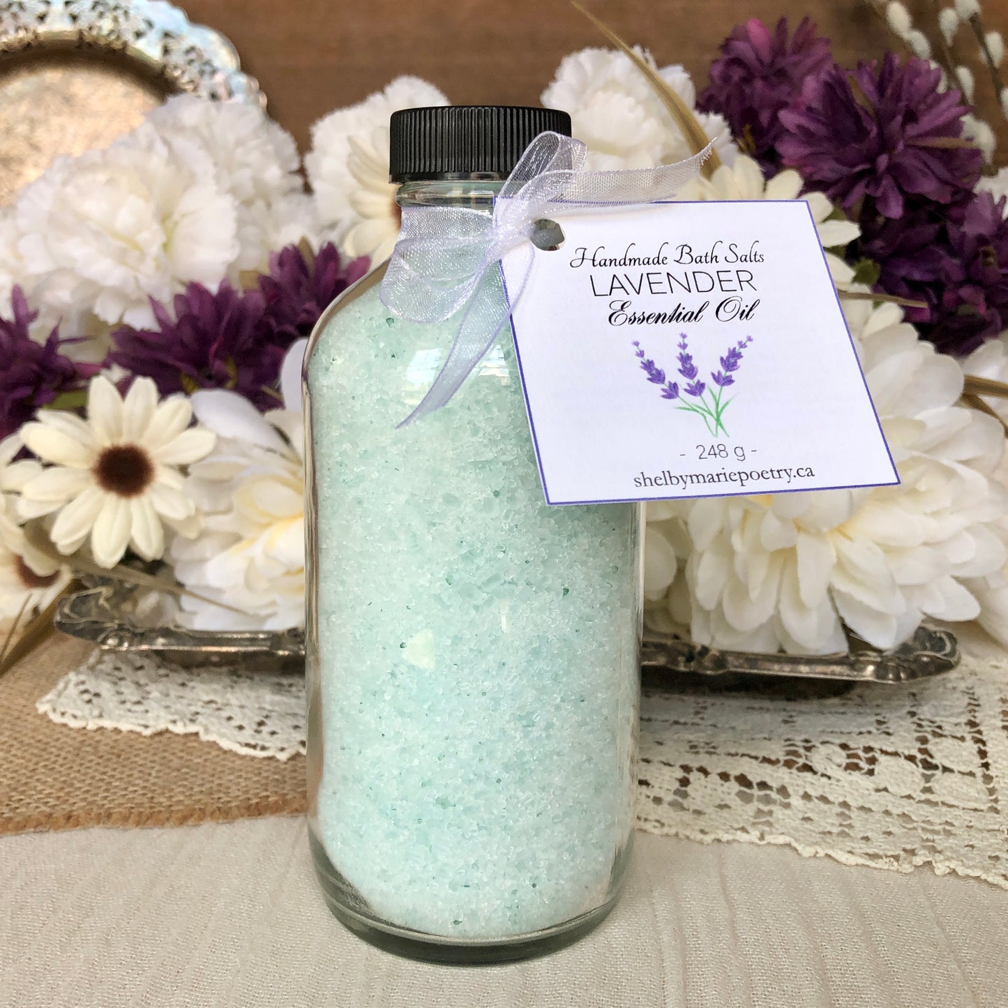 Lavender Essential Oil - Bath Salts