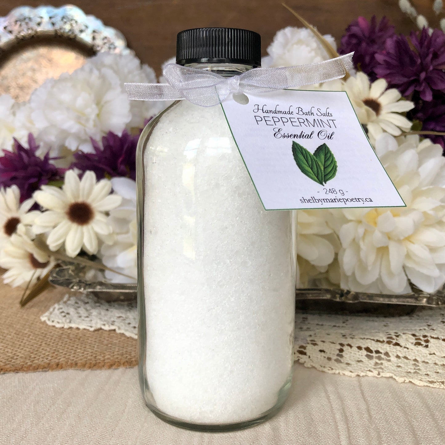Peppermint Essential Oil - Bath Salts