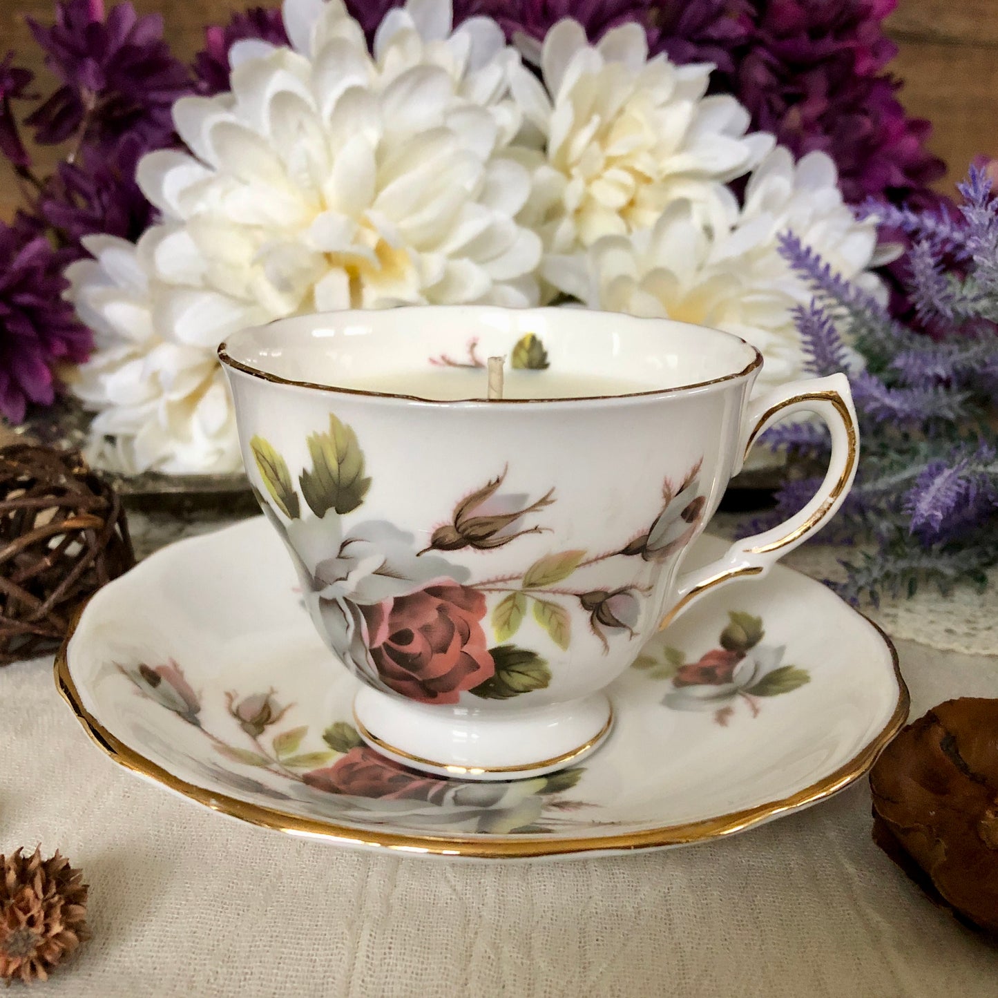 Teacup Candle - Fresh Linen