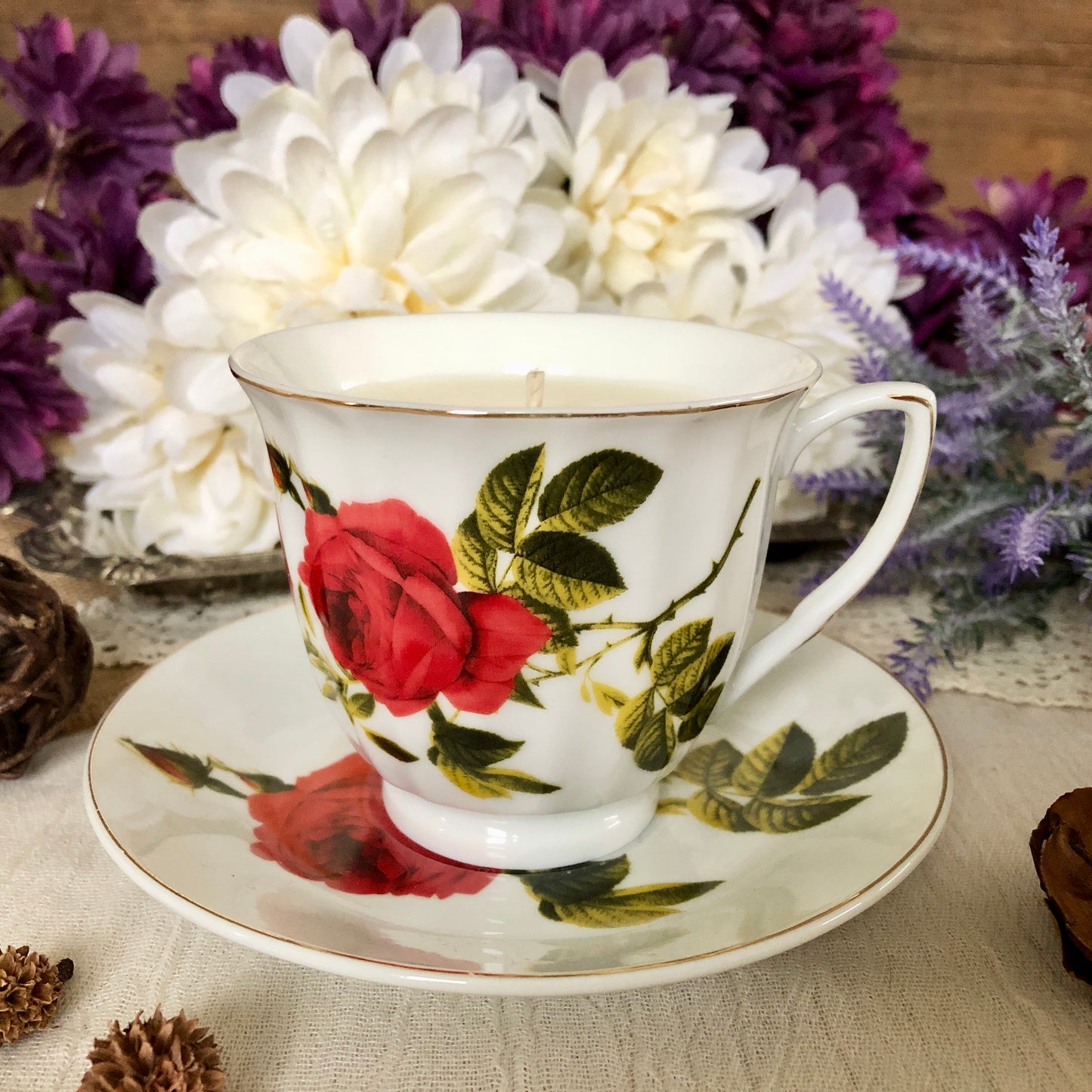 Teacup Candle - Fresh Linen