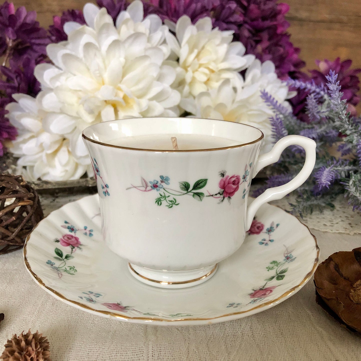 Teacup Candle - Vanilla Mint