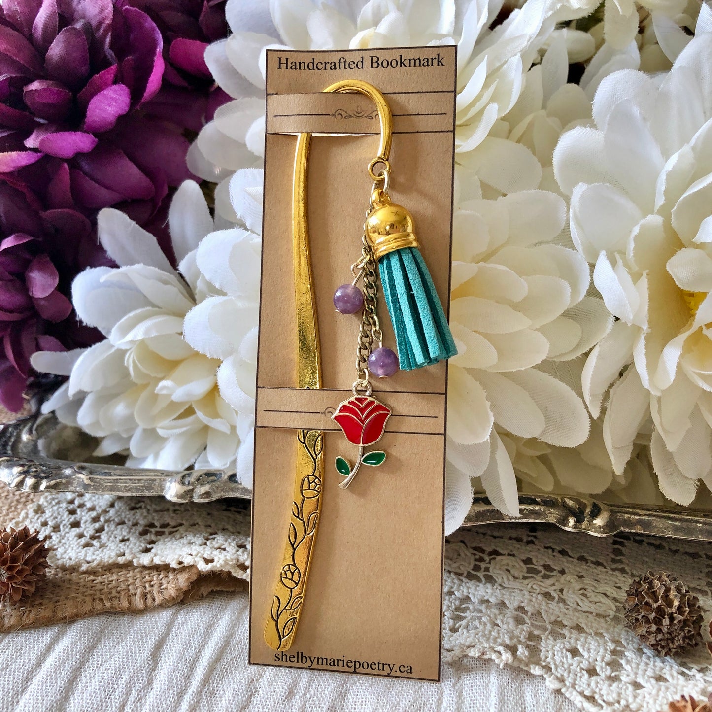 Red Rose Bookmark