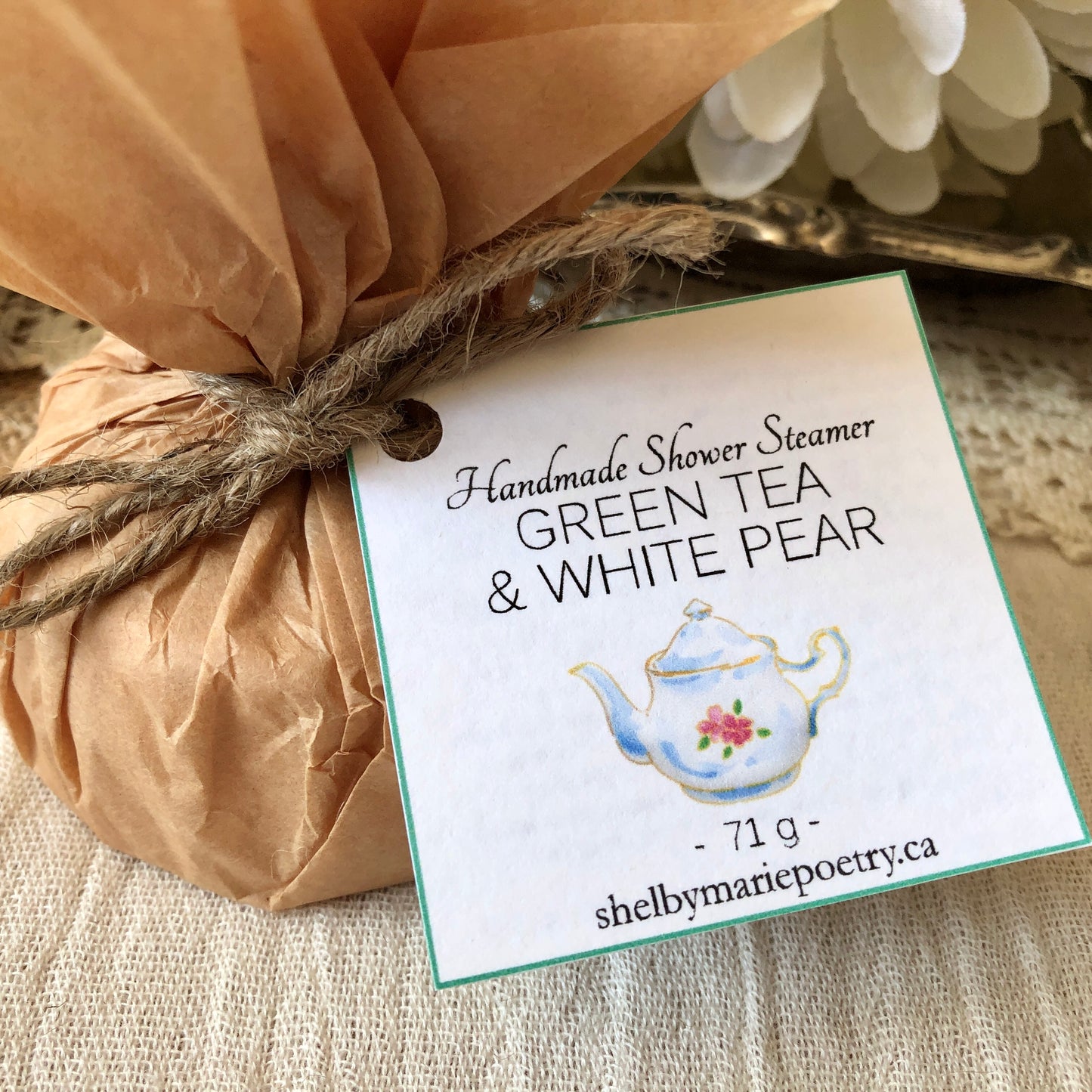 Green Tea and White Pear - Shower Steamer