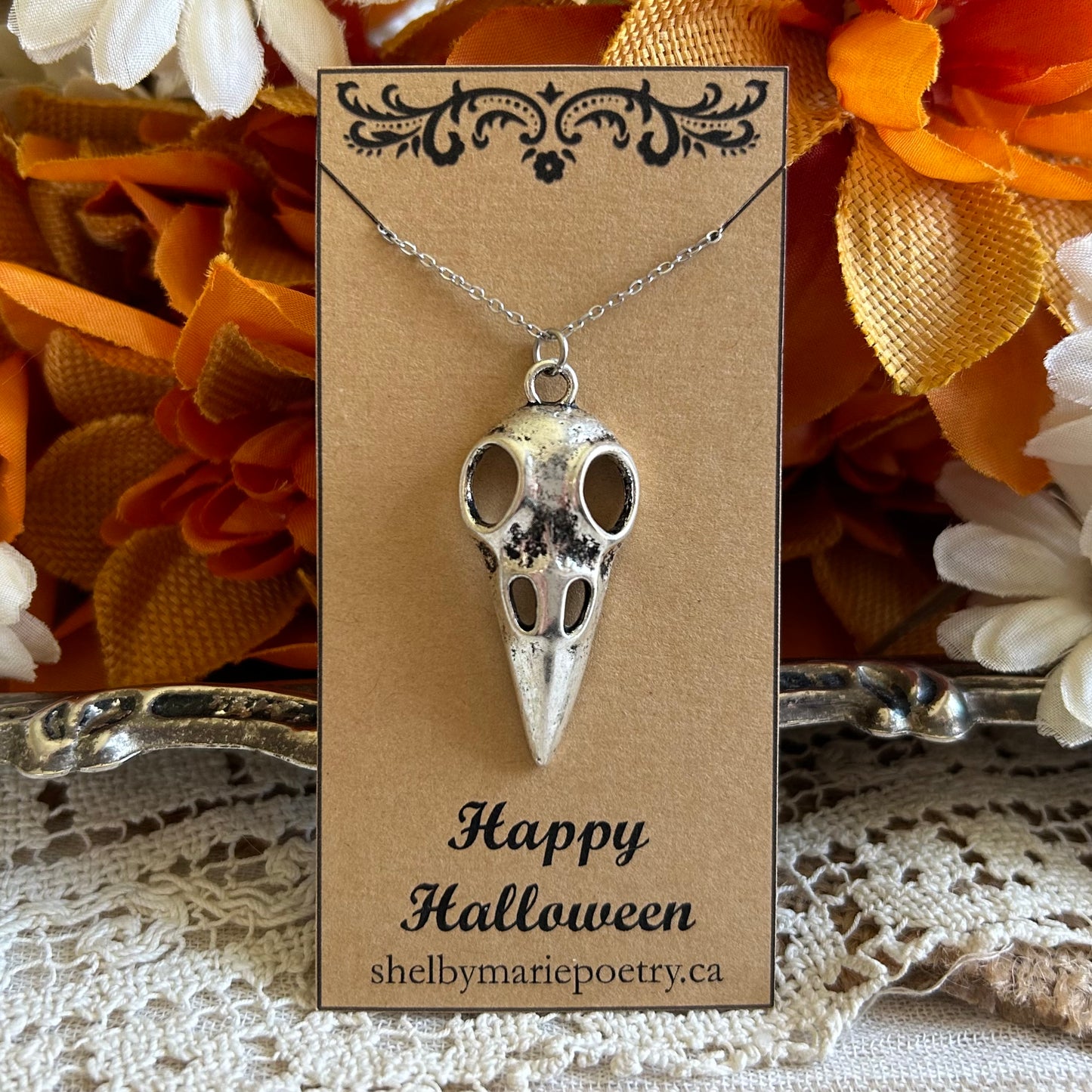 Bird Skull Necklace