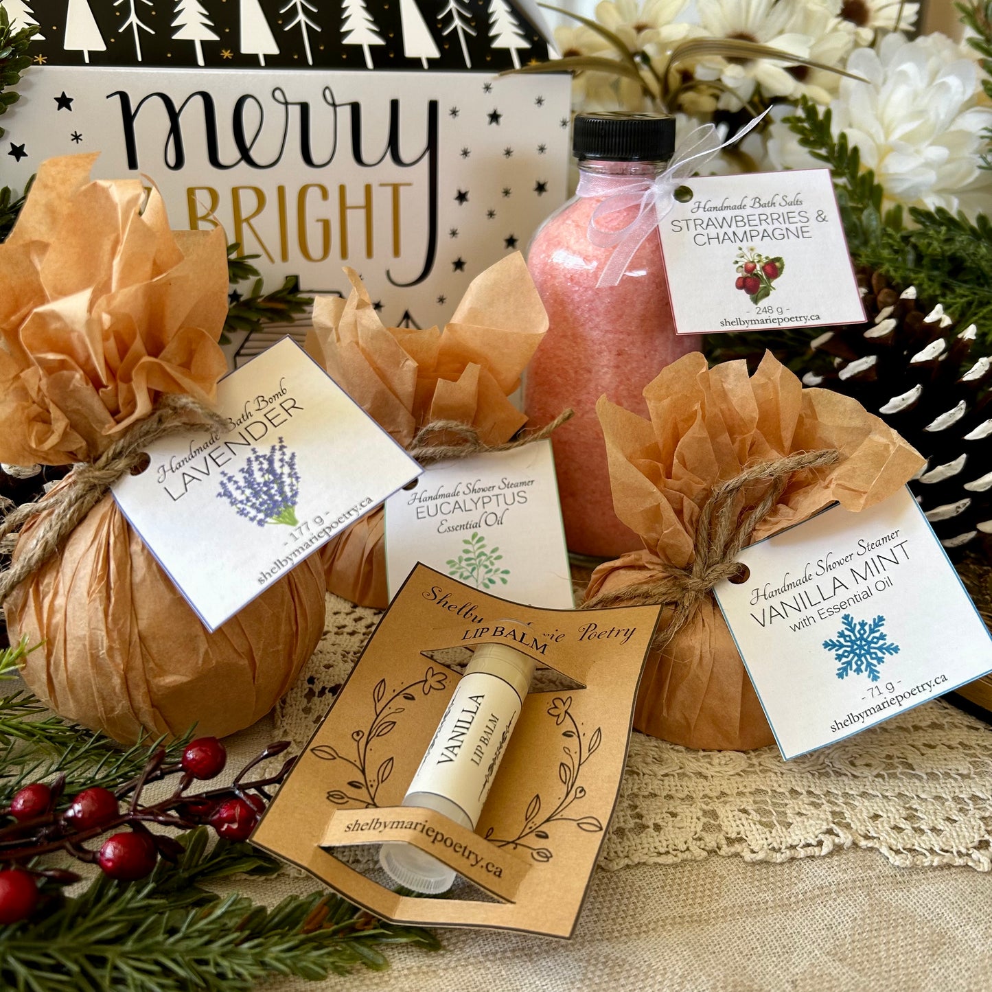 Merry and Bright Bath and Body Gift Box