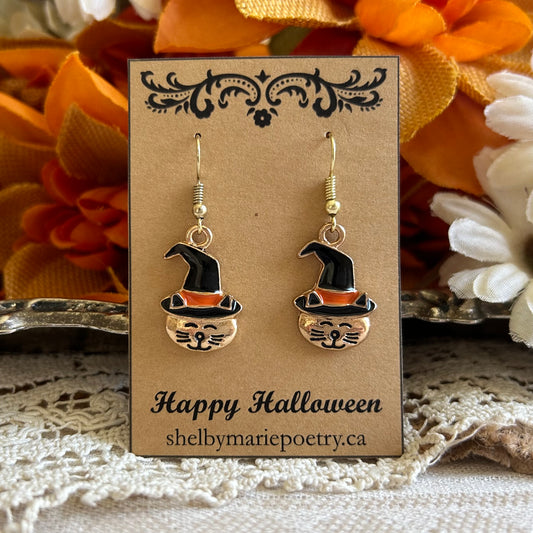 Halloween Cat Earrings