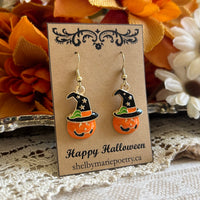 Witchy Pumpkin Earrings