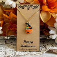 Witchy Pumpkin Necklace