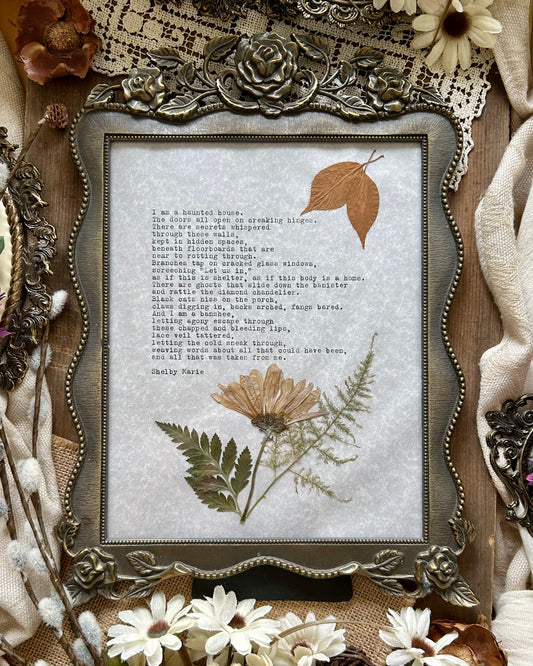 Framed Poem - Haunted House