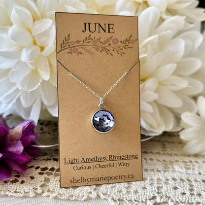 June 2025 birthstone pendant