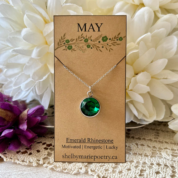May Birthstone Necklace