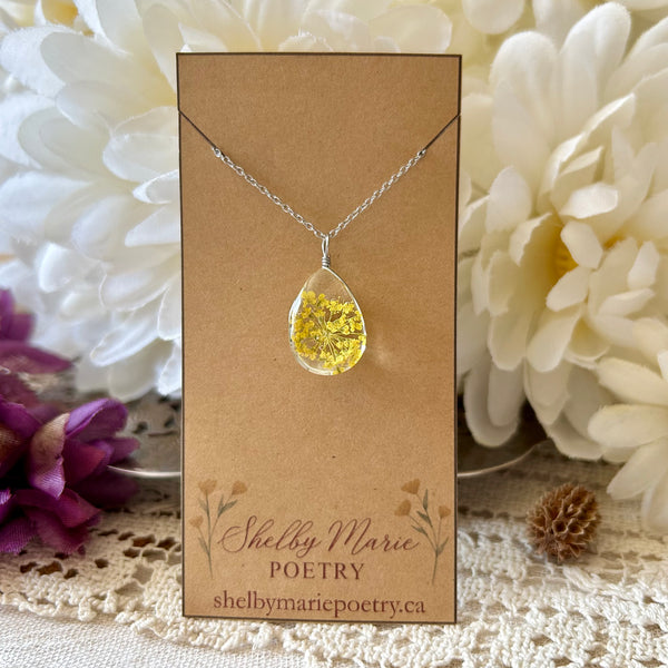 Yellow Flower Necklace