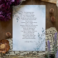 Poetry Print - Until It Meets the Morning