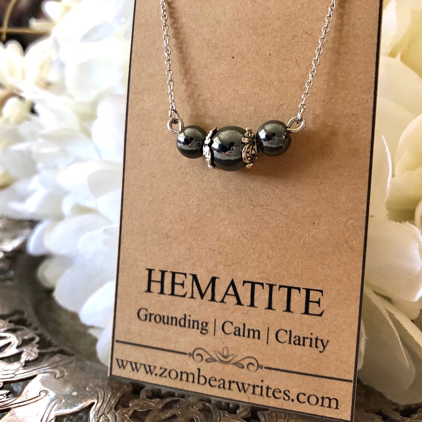 Hematite Natural Gemstone Necklace