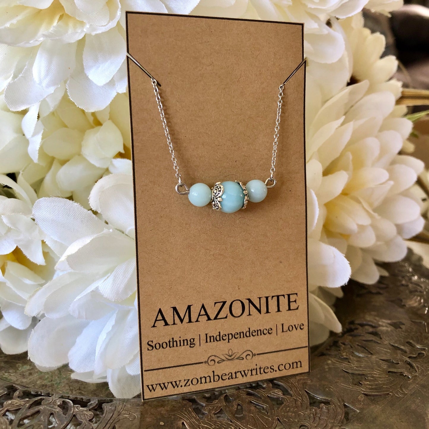 Amazonite Natural Gemstone Necklace