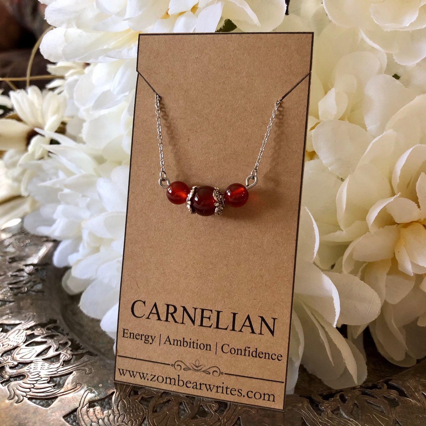 Carnelian Natural Gemstone Necklace