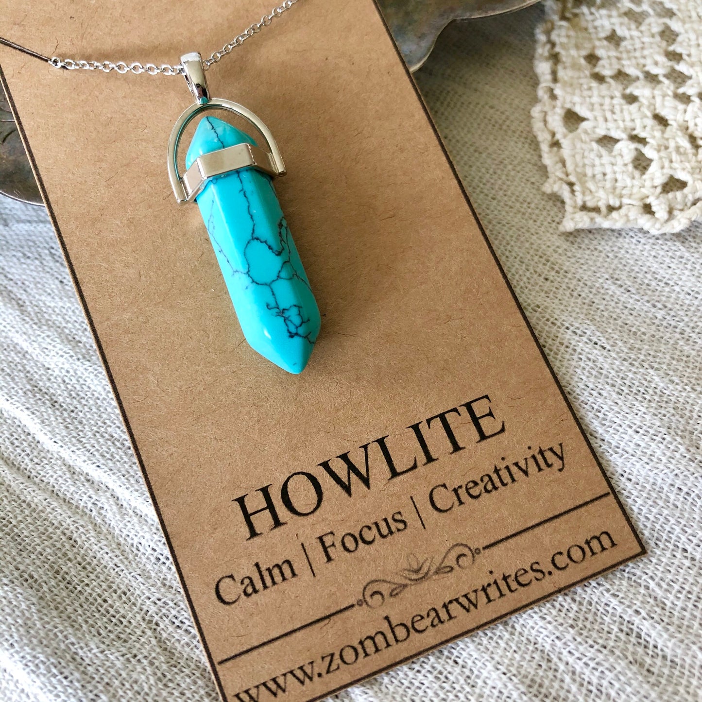 Howlite - Natural Gemstone Necklace