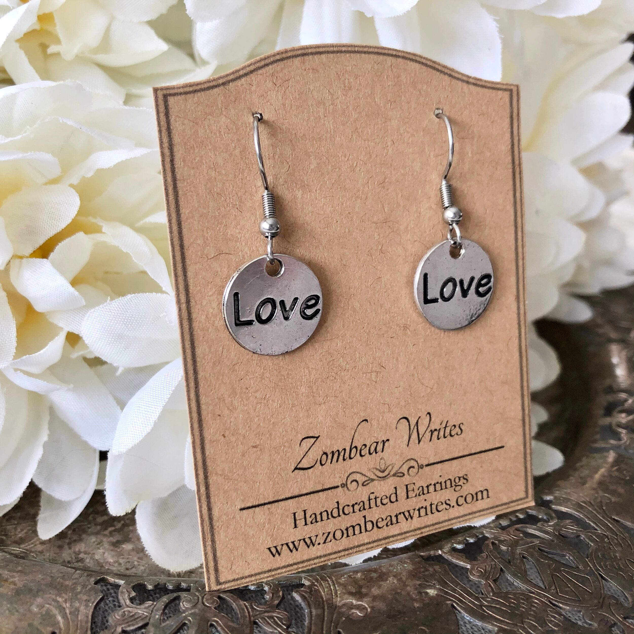 Love earrings hot sale