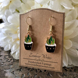 Cactus Earrings - Black