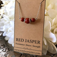 Red Jasper Natural Gemstone Necklace