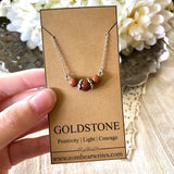 Goldstone Natural Gemstone Necklace