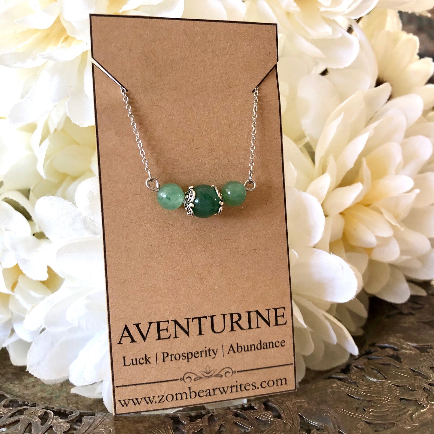 Aventurine Natural Gemstone Necklace