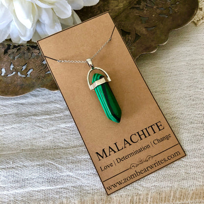 Malachite - Natural Gemstone Necklace