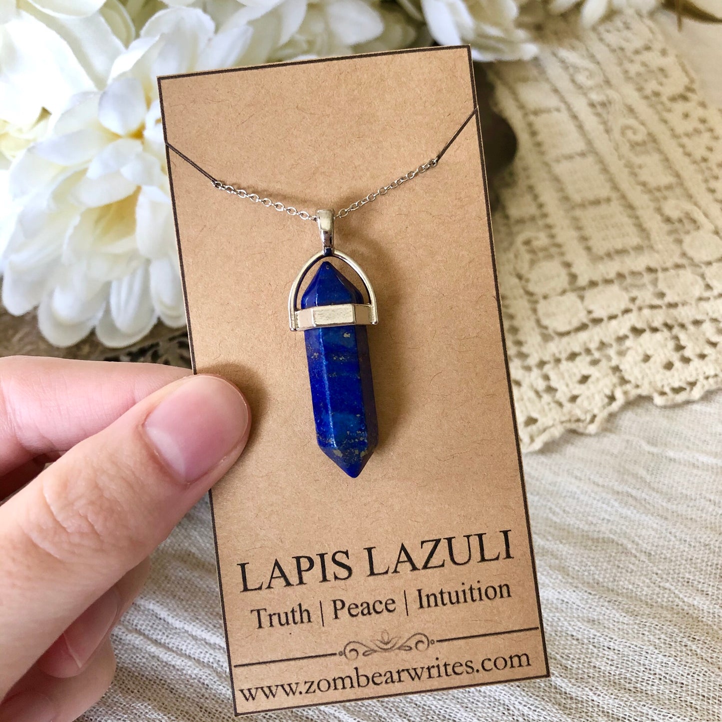 Lapis Lazuli - Natural Gemstone Necklace