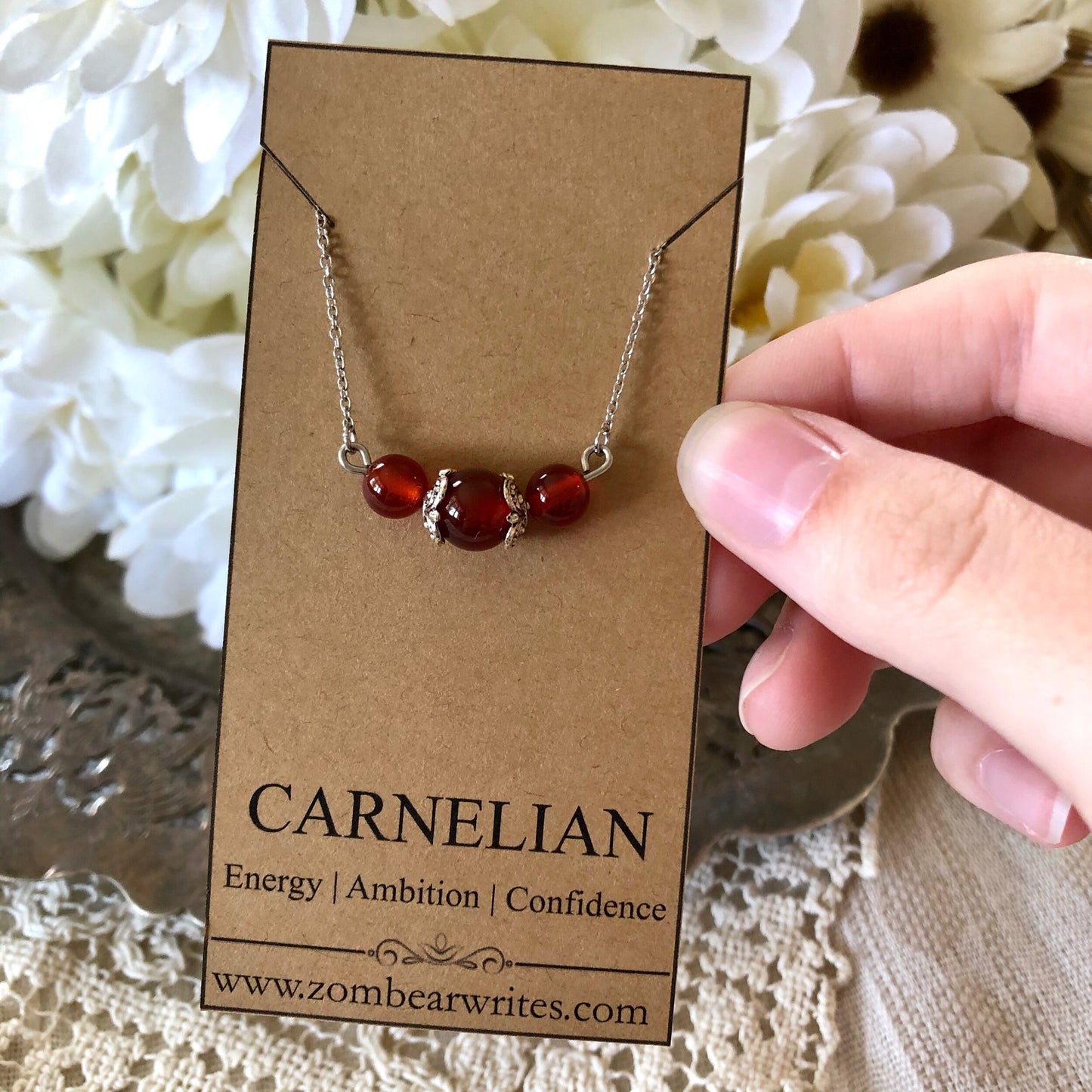 Carnelian Natural Gemstone Necklace
