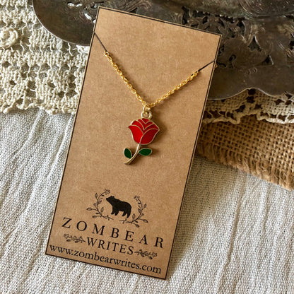 Red Rose Necklace