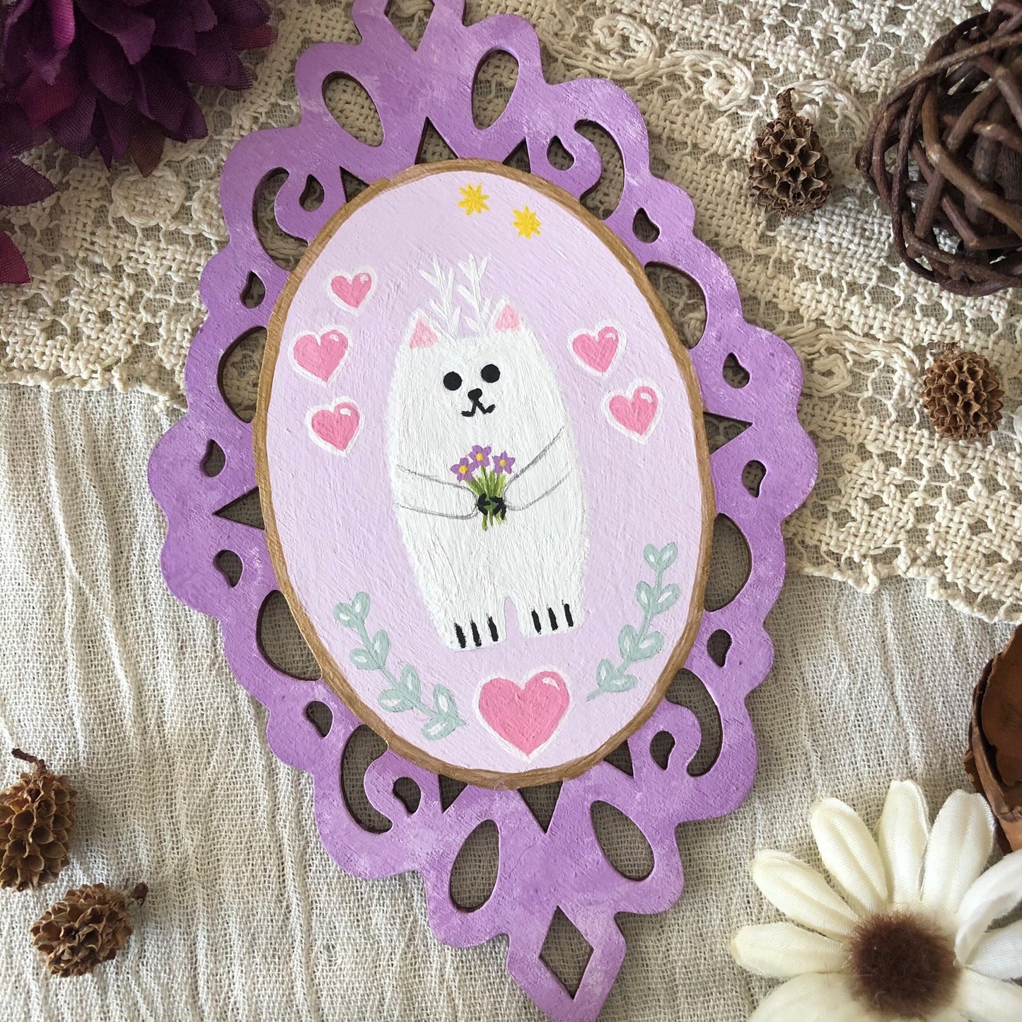 Beasty Wall Plaque - Lavender