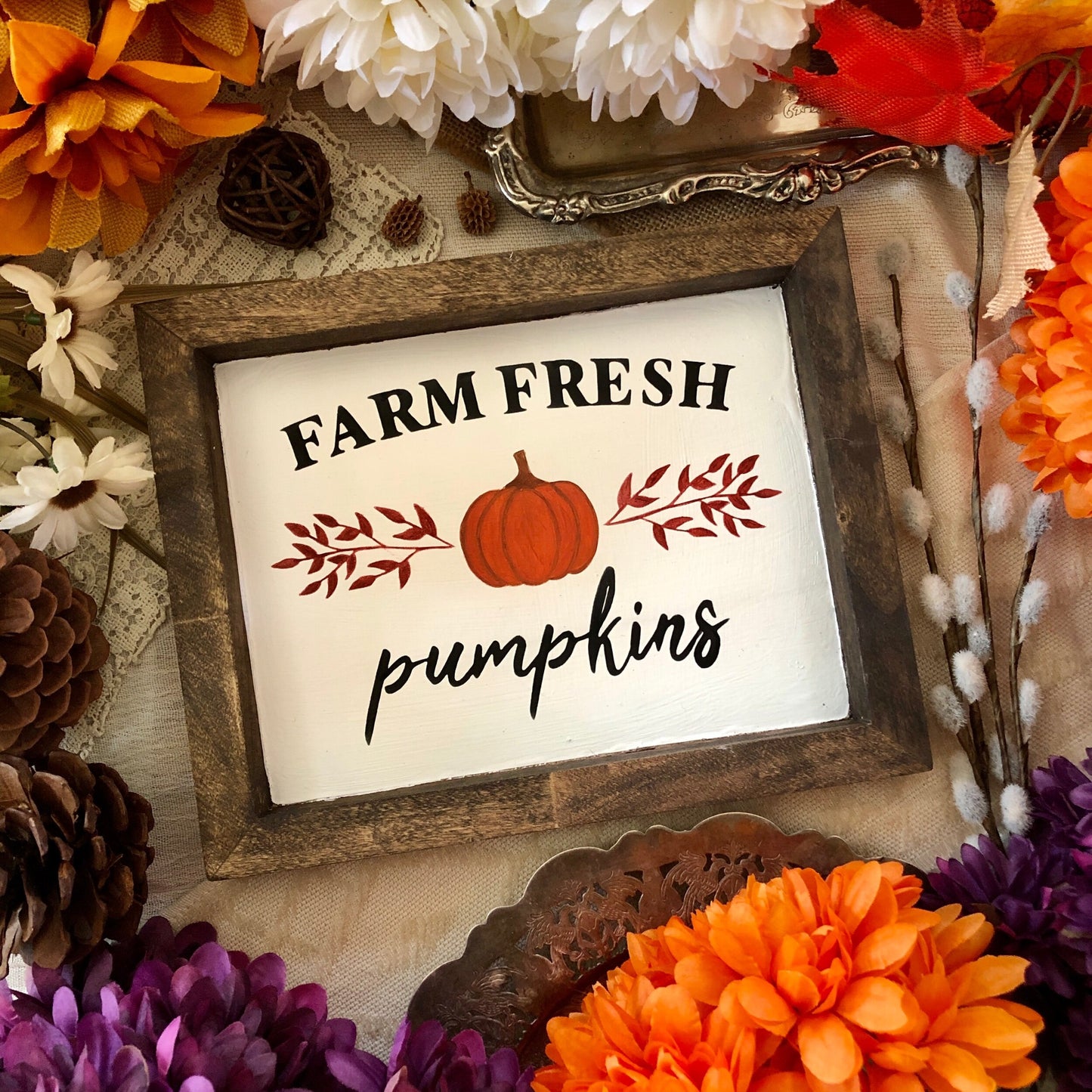 Farm Fresh Pumpkins Sign