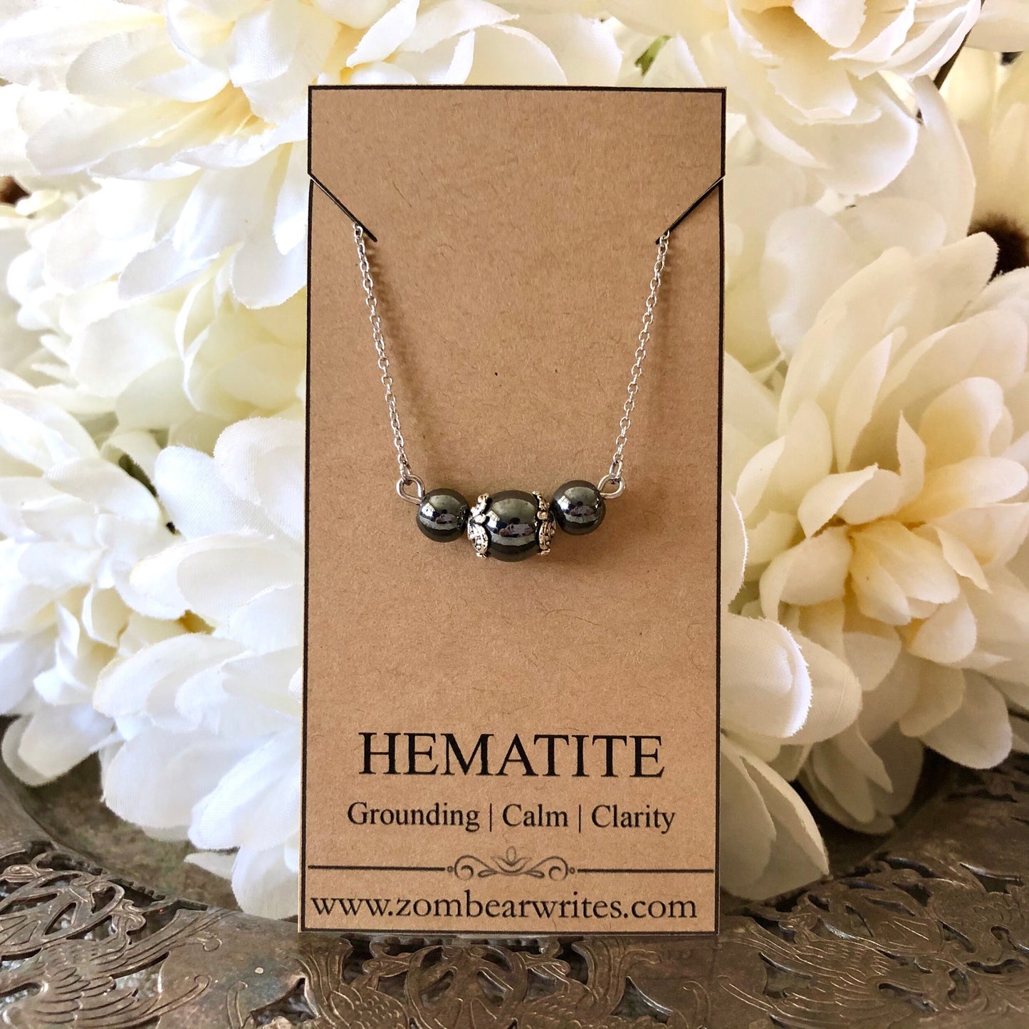 Hematite Natural Gemstone Necklace