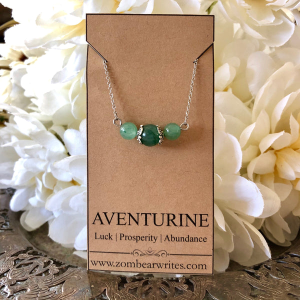 Aventurine Natural Gemstone Necklace