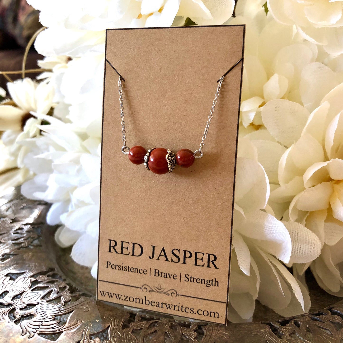Red Jasper Natural Gemstone Necklace