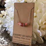 Cherry Quartz Natural Gemstone Necklace