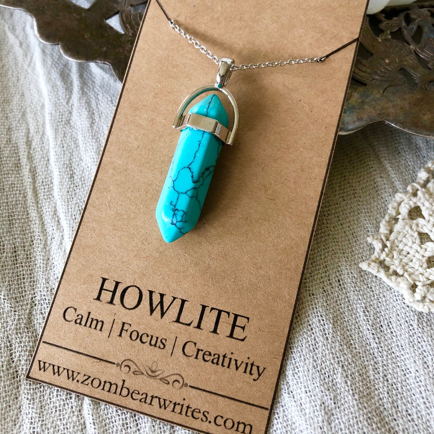 Howlite - Natural Gemstone Necklace