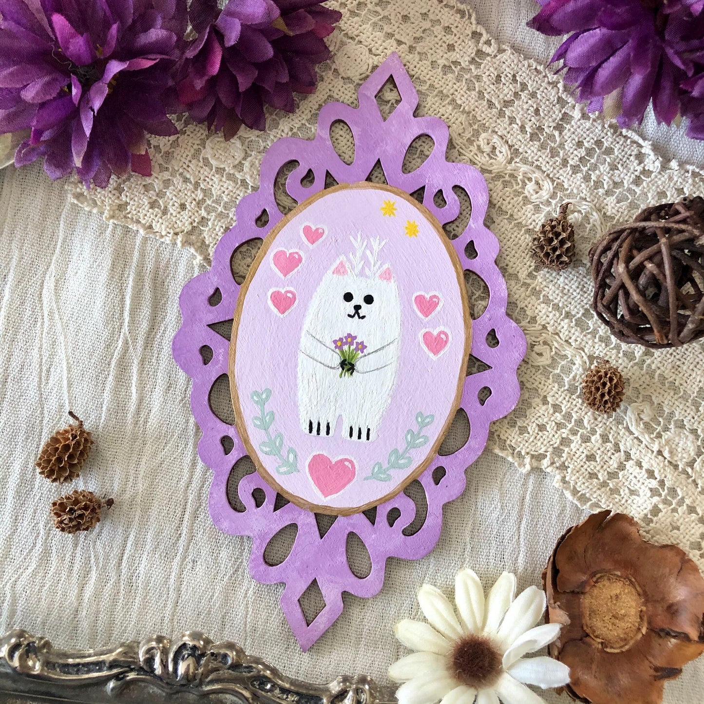 Beasty Wall Plaque - Lavender