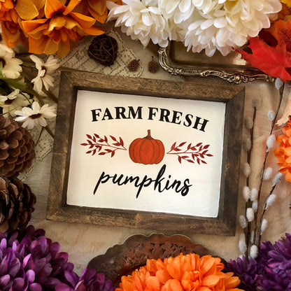 Farm Fresh Pumpkins Sign