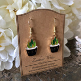 Cactus Earrings - Black