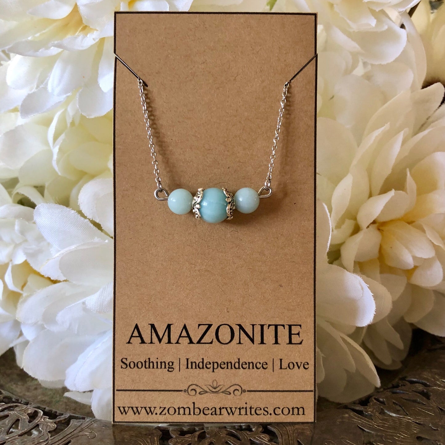 Amazonite Natural Gemstone Necklace
