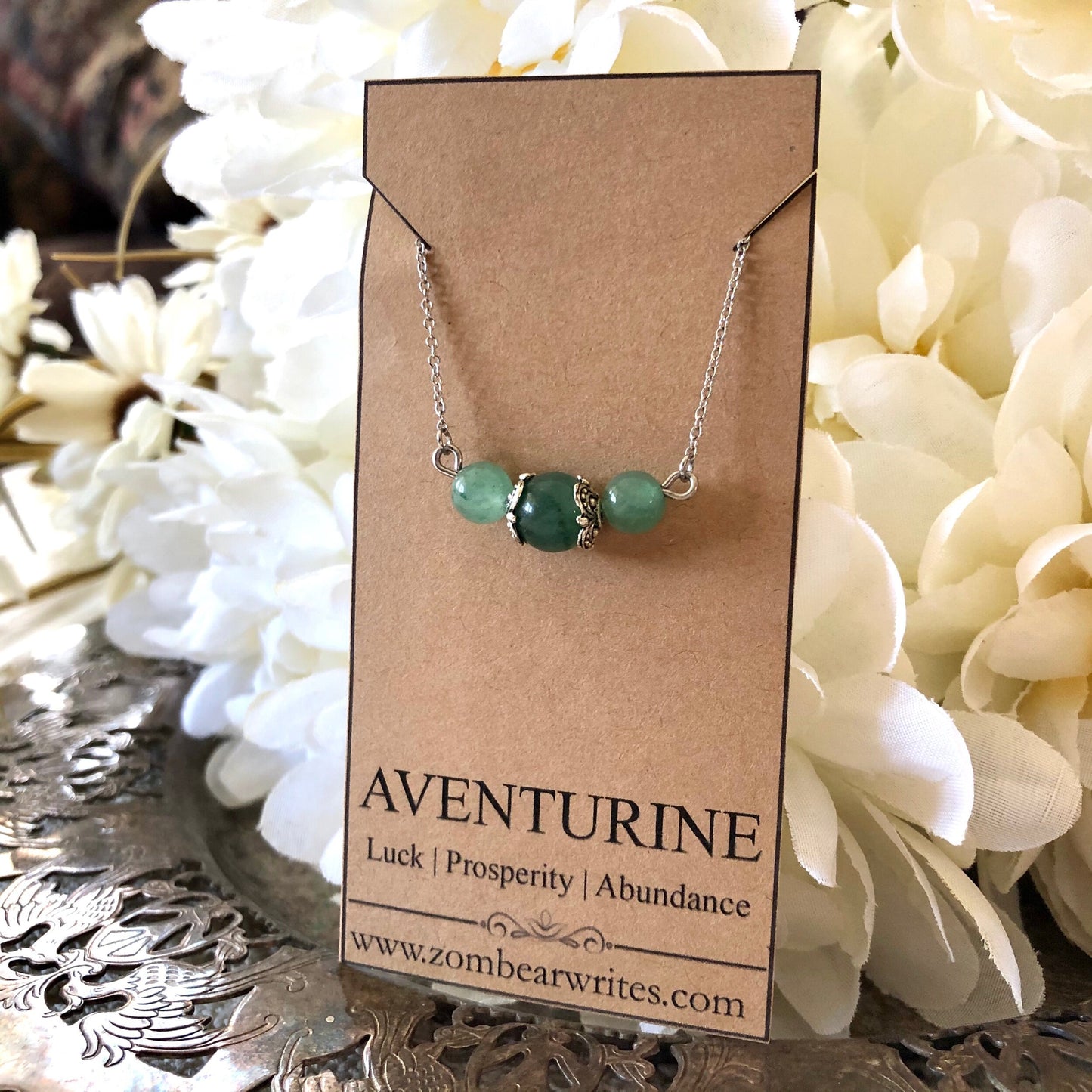 Aventurine Natural Gemstone Necklace