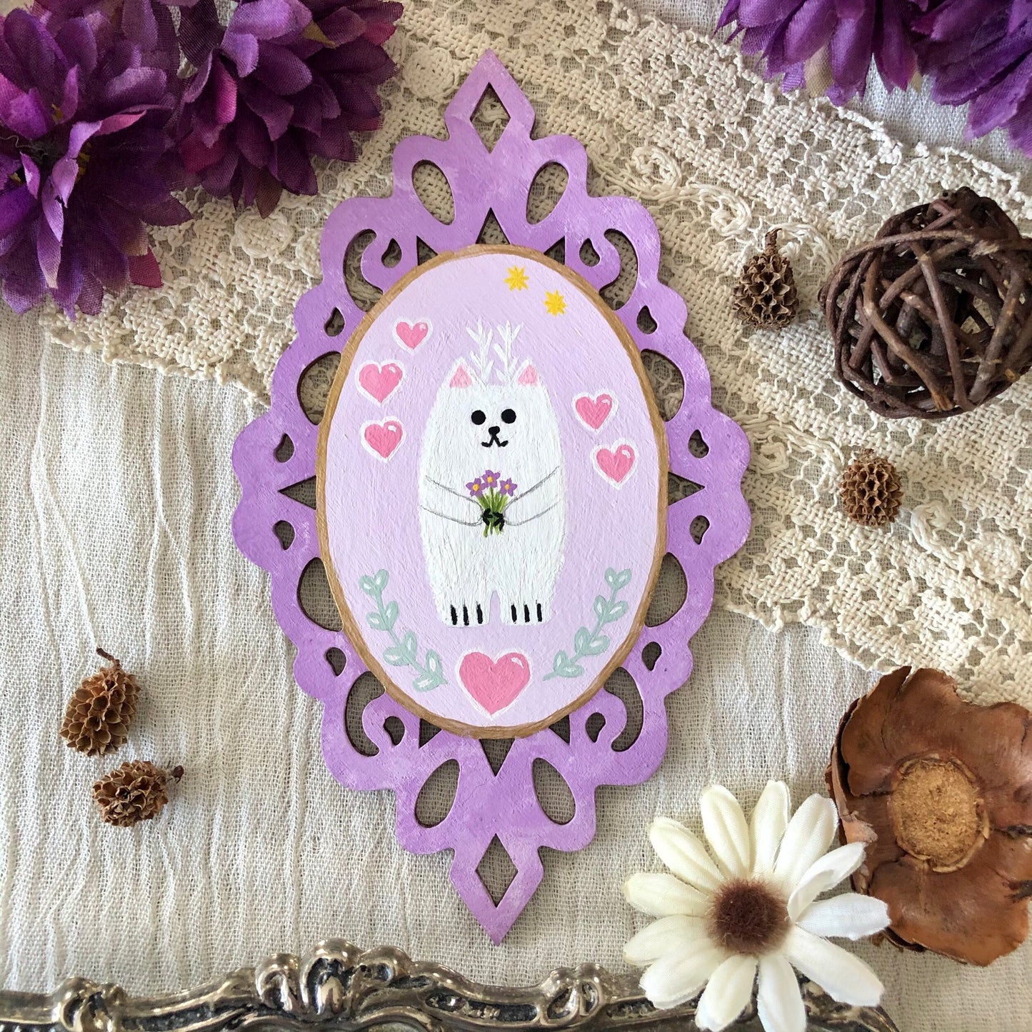 Beasty Wall Plaque - Lavender