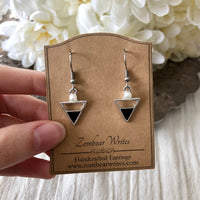 Silver Triangle Earrings