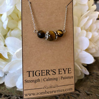 Tiger's Eye Natural Gemstone Necklace