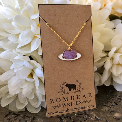 Purple Heart Necklace