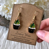 Cactus Earrings - Black