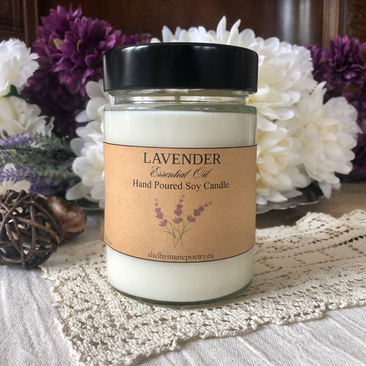 Lavender Essential Oil Soy Candle