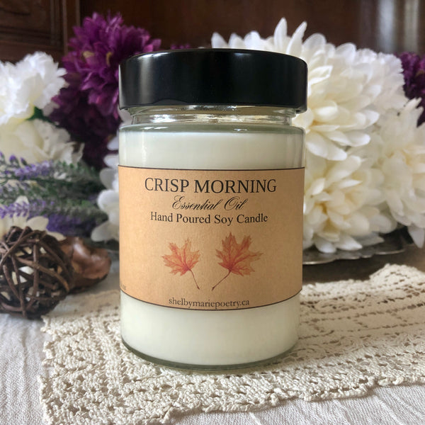 Crisp Morning Essential Oil Soy Candle