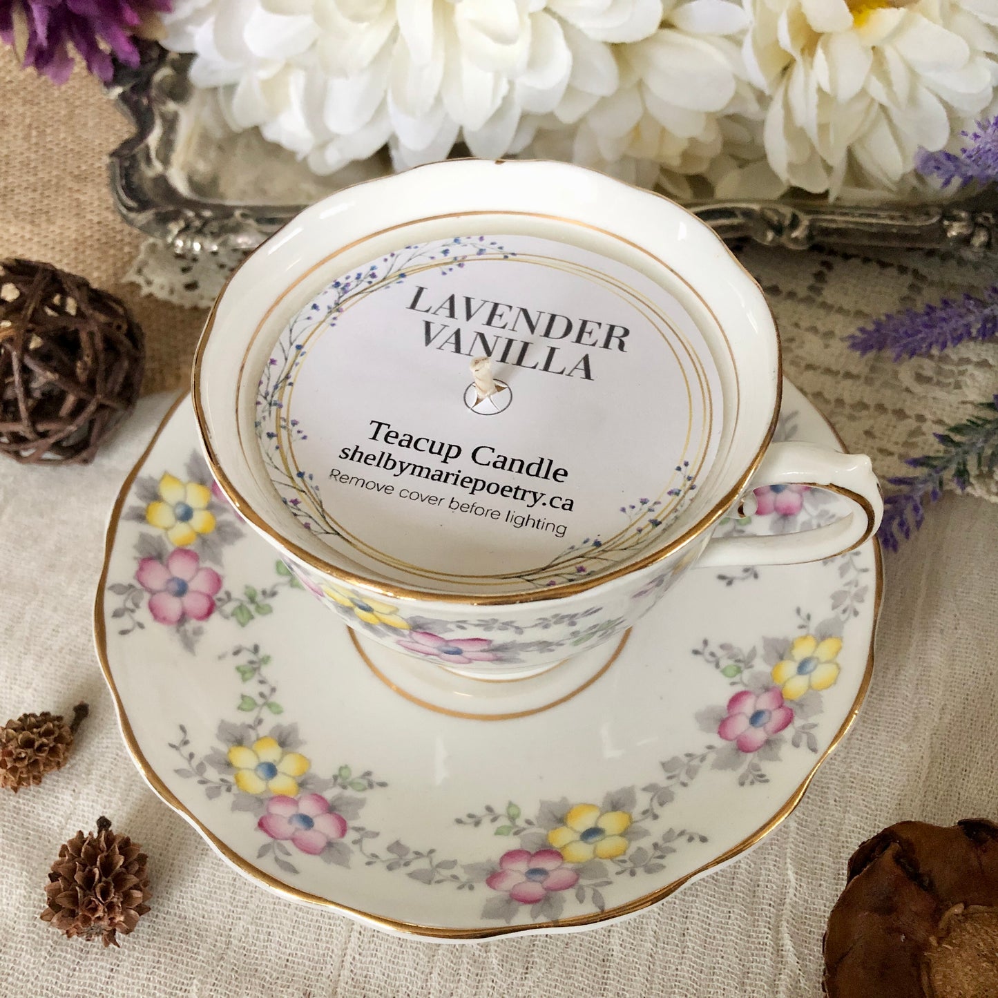 Teacup Candle - Lavender Vanilla